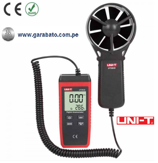 ANEMOMETRO UNI-T MODELO 363S MIDE VIENTO Y TEMPERATURA