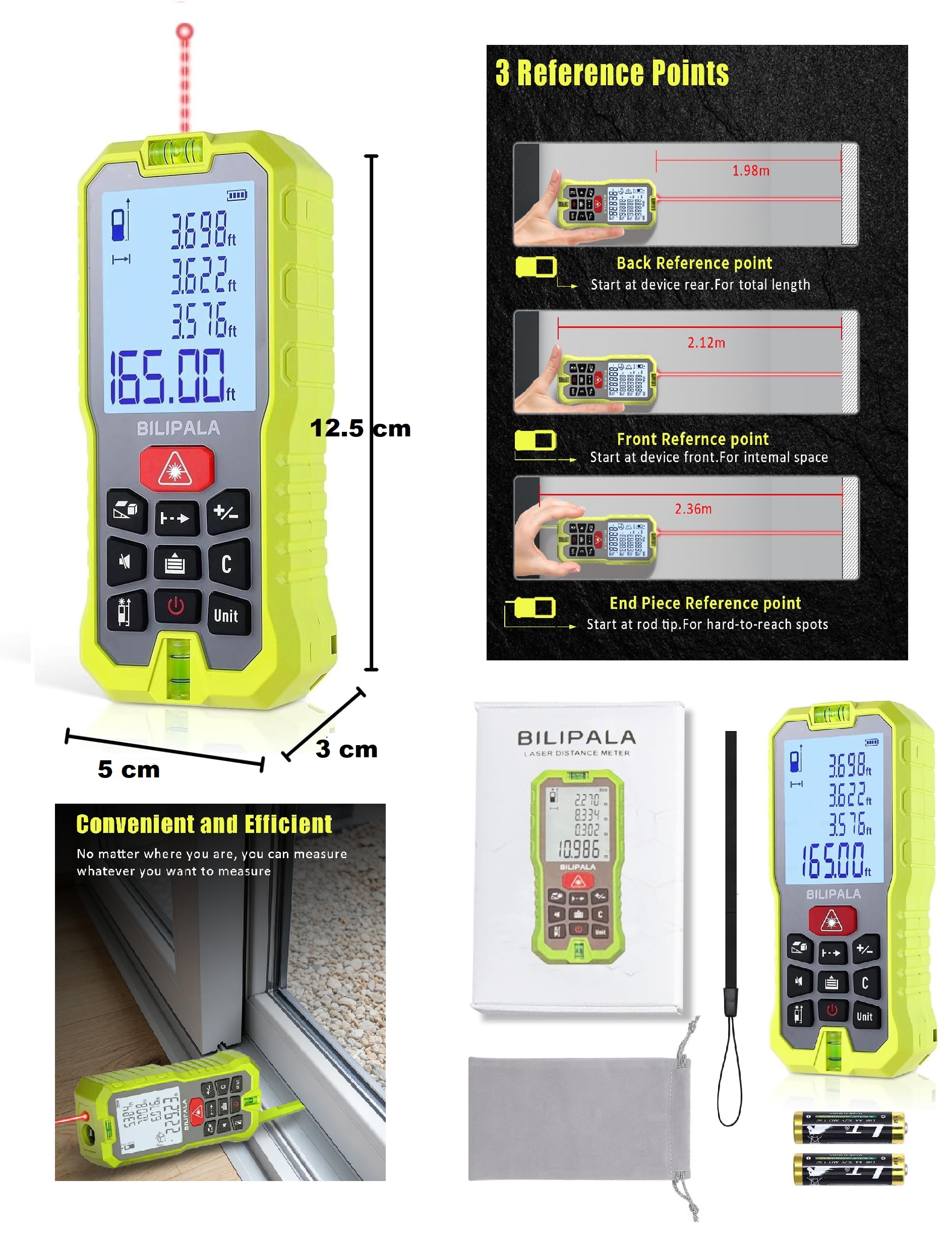 OFERTA WINCHA LASER DIGITAL DE 50 METROS DE ALCANCE 